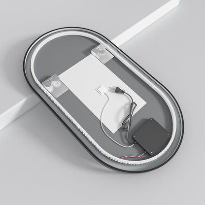 Miroir Ovale LED Leipzig - 90 cm