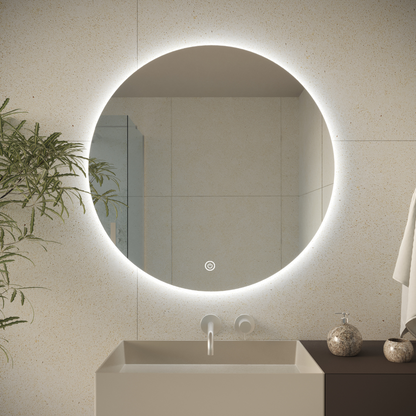 Miroir Rond LED Atlanta - 70 cm