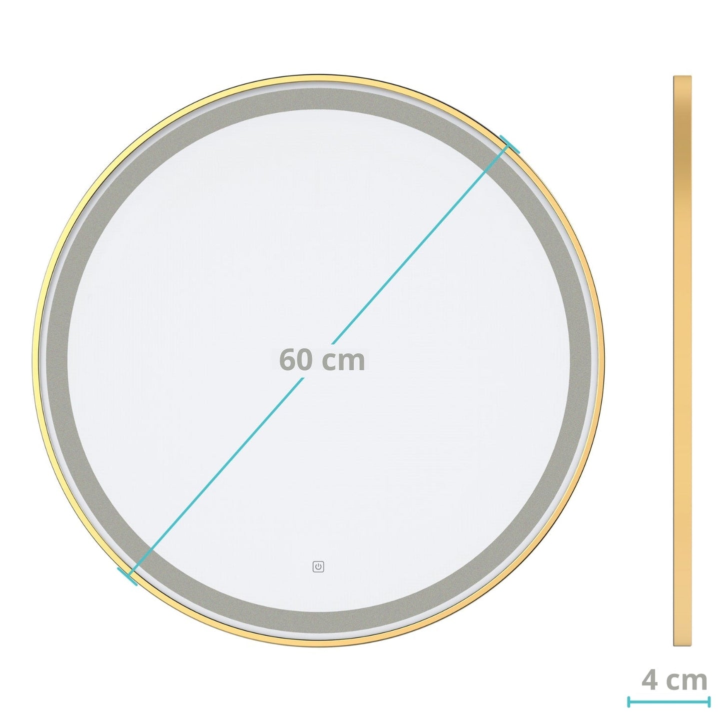 Miroir Rond LED London - 60 cm