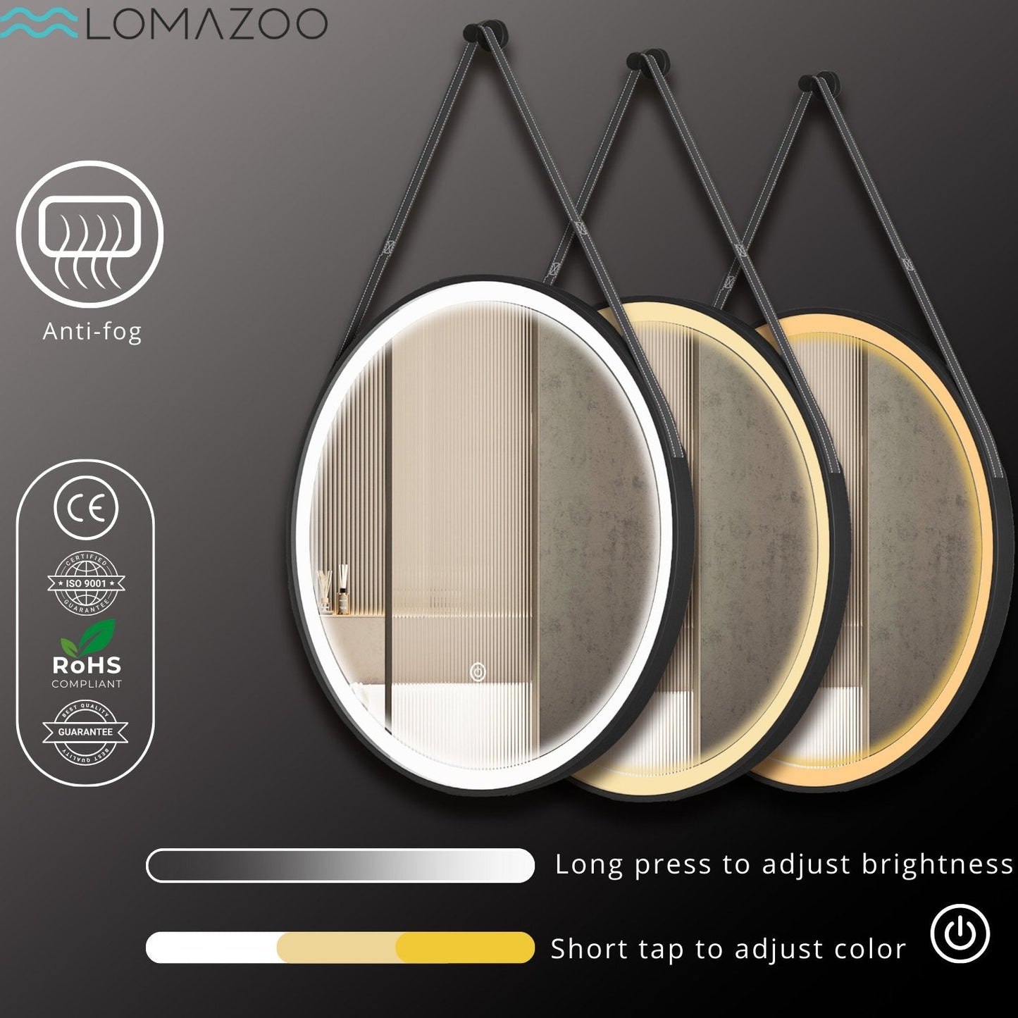 Miroir Rond LED Lucca - 60 cm