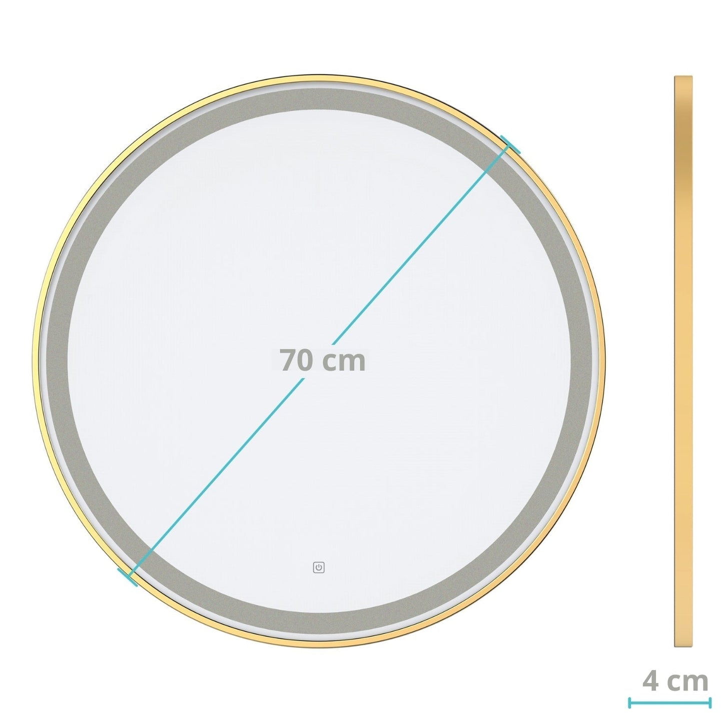 Miroir Rond LED Miami - 70 cm