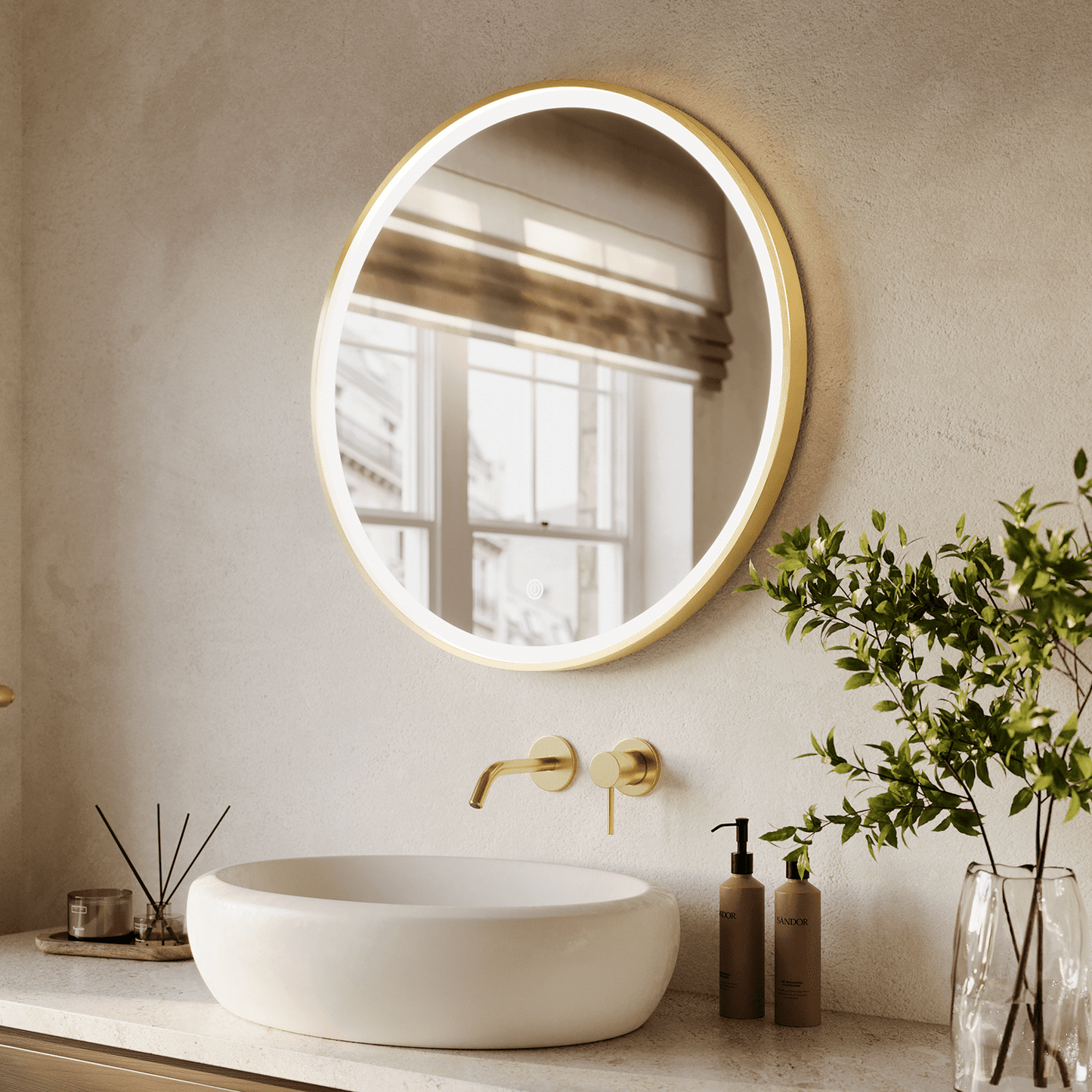 Miroir Rond LED Miami - 70 cm
