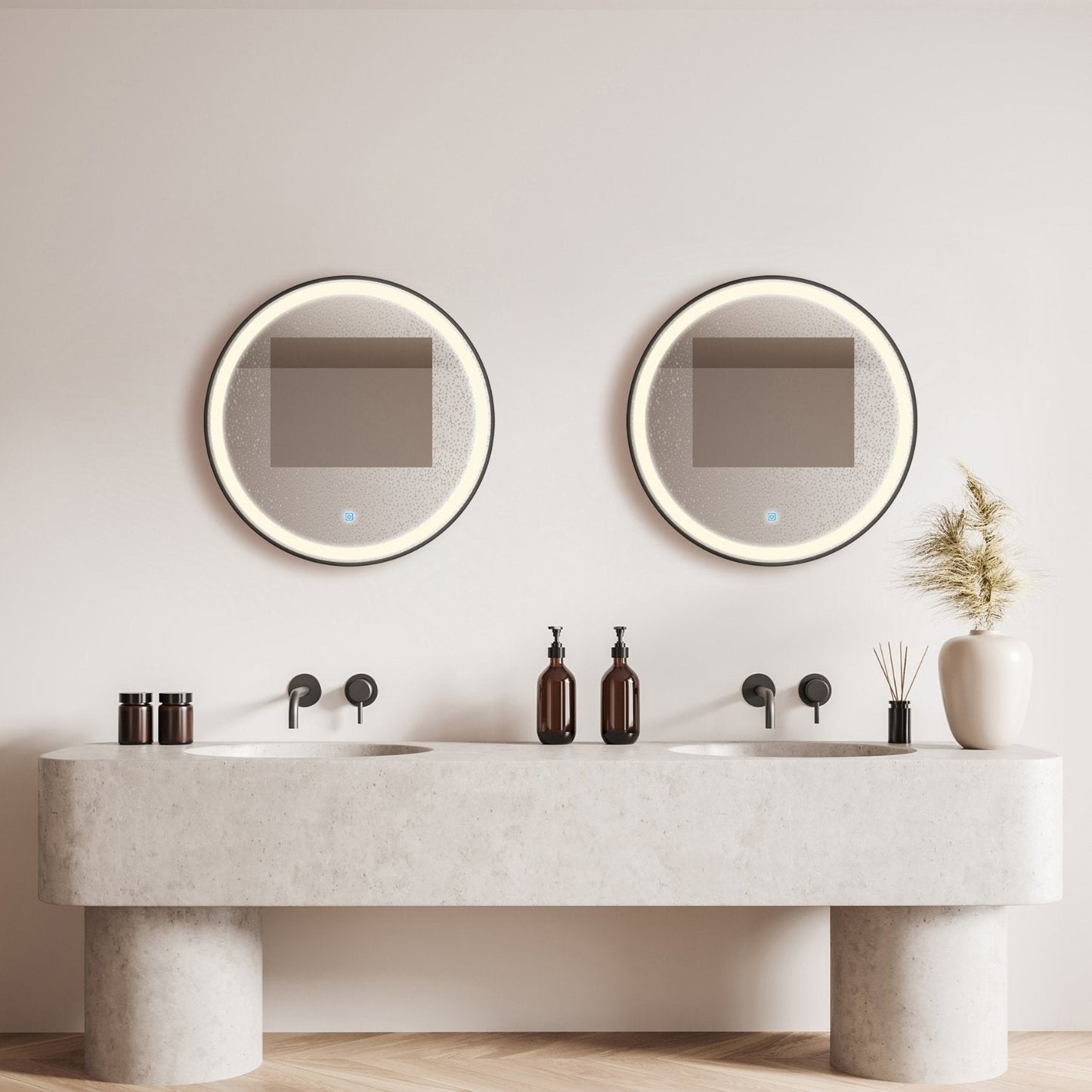 Miroir Rond LED Milano - 60 cm