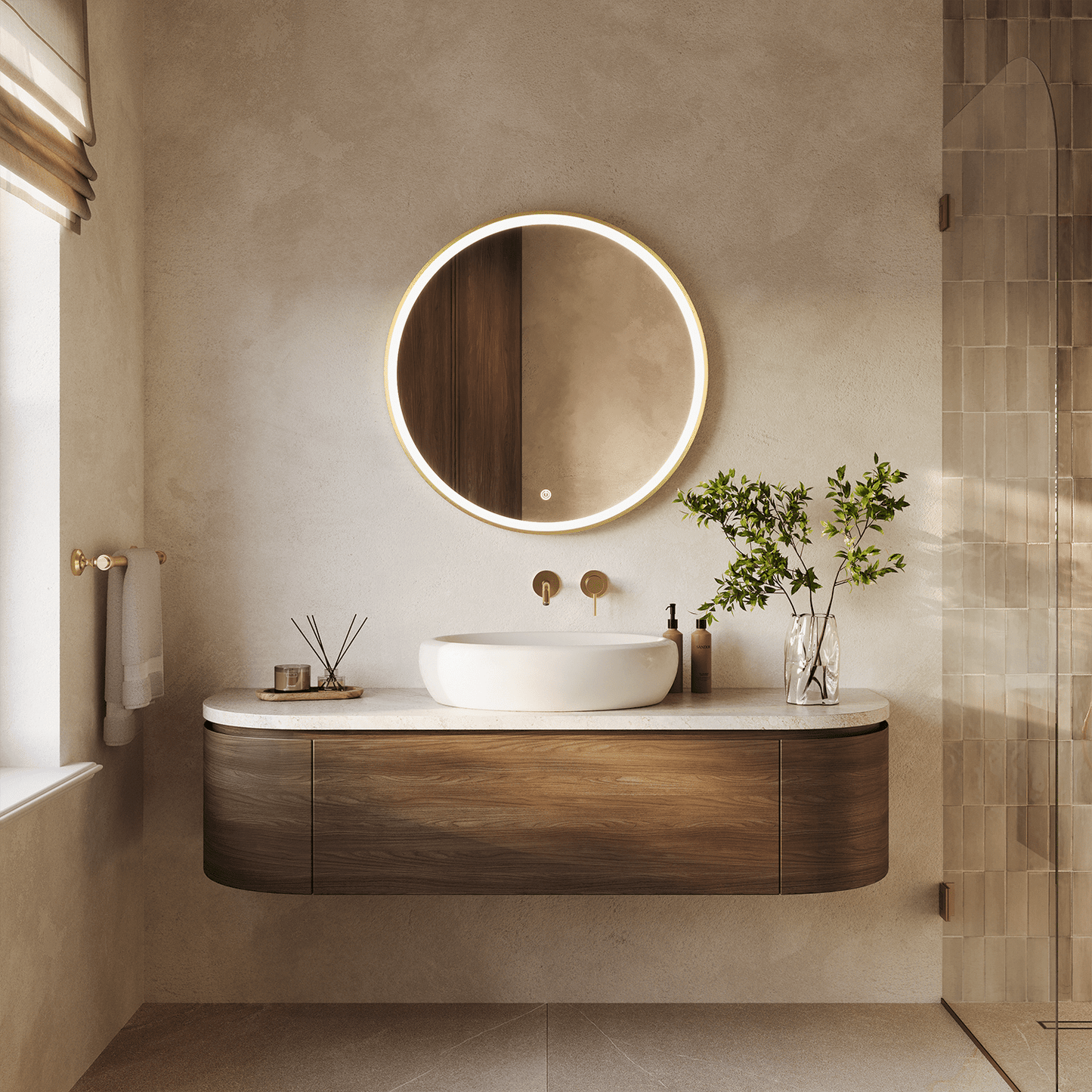 Miroir Rond LED Paris - 80 cm