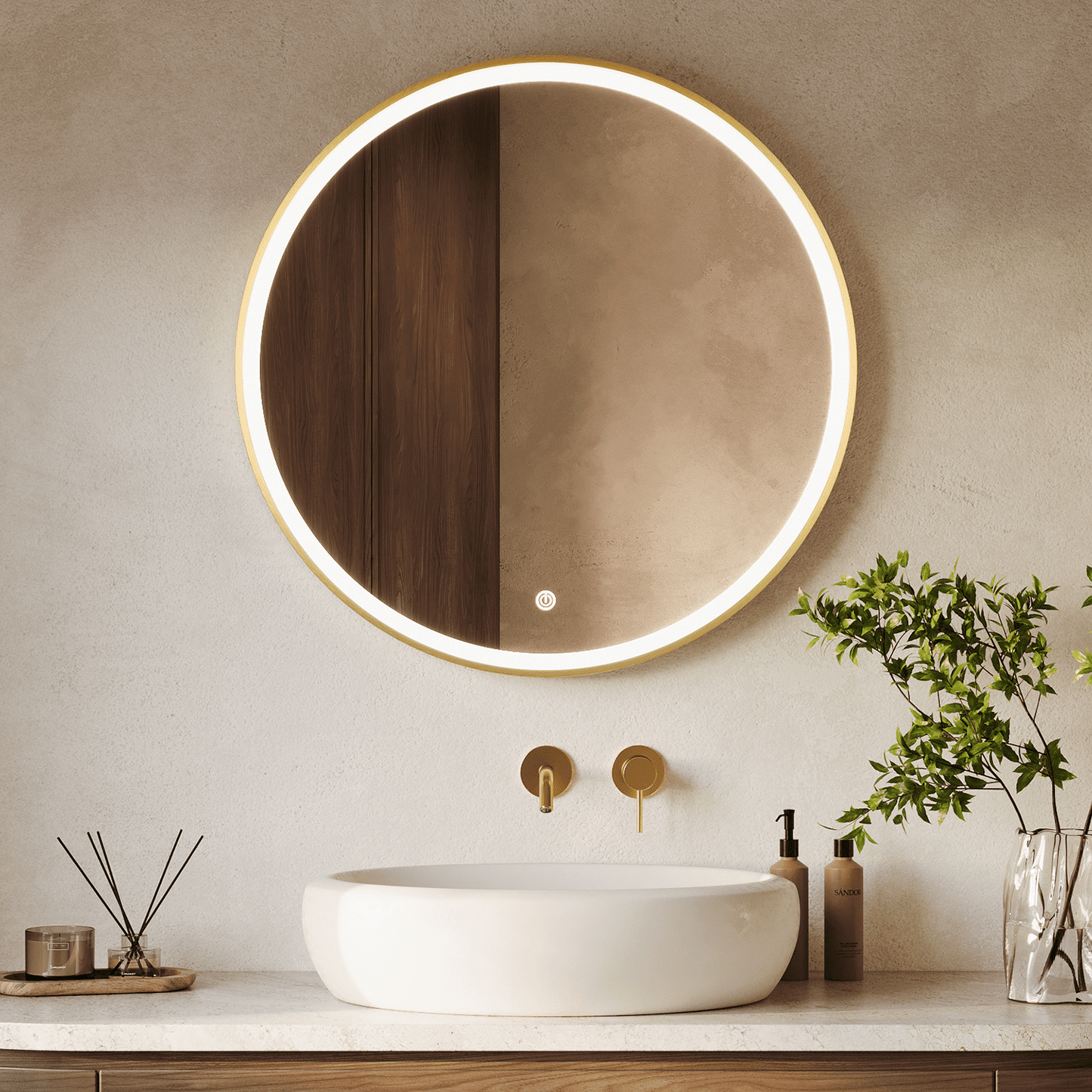 Miroir Rond LED Paris - 80 cm