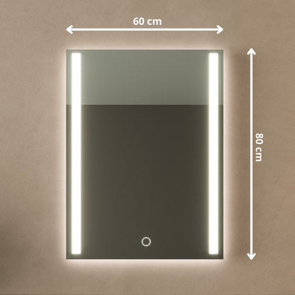 Miroir Rectangulaire LED Phoenix - 80 cm