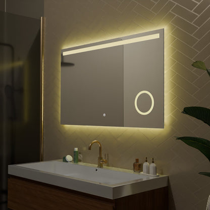 Miroir Rectangulaire LED Riviera - 100 cm