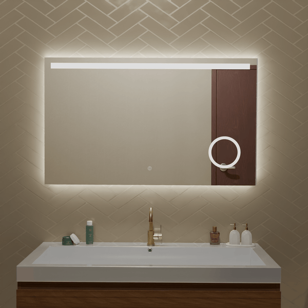 Miroir Rectangulaire LED Riviera - 100 cm