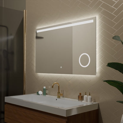 Miroir Rectangulaire LED Riviera - 100 cm
