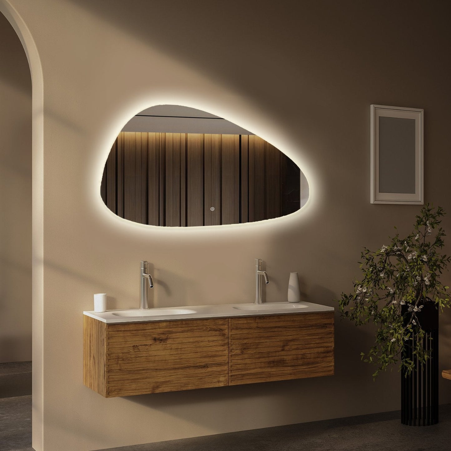 Miroir Asymétrique LED Sevilla - 120 cm