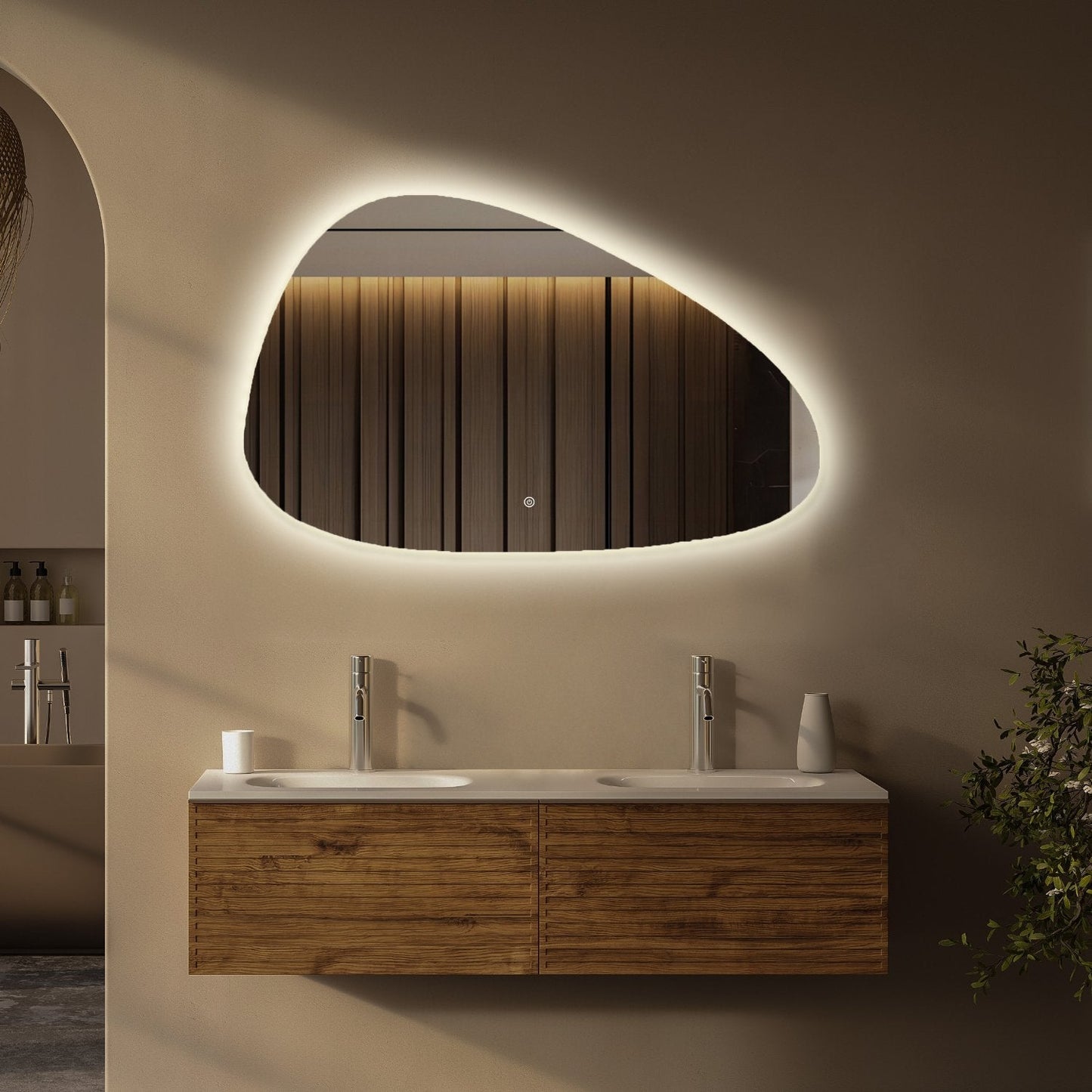Miroir Asymétrique LED Sevilla - 120 cm