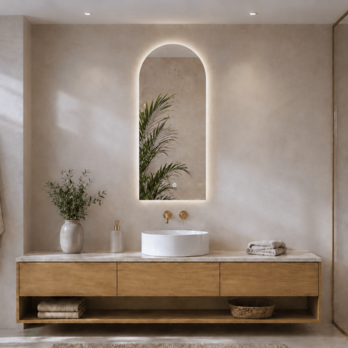 Miroir Arche LED Tunis - 100 cm