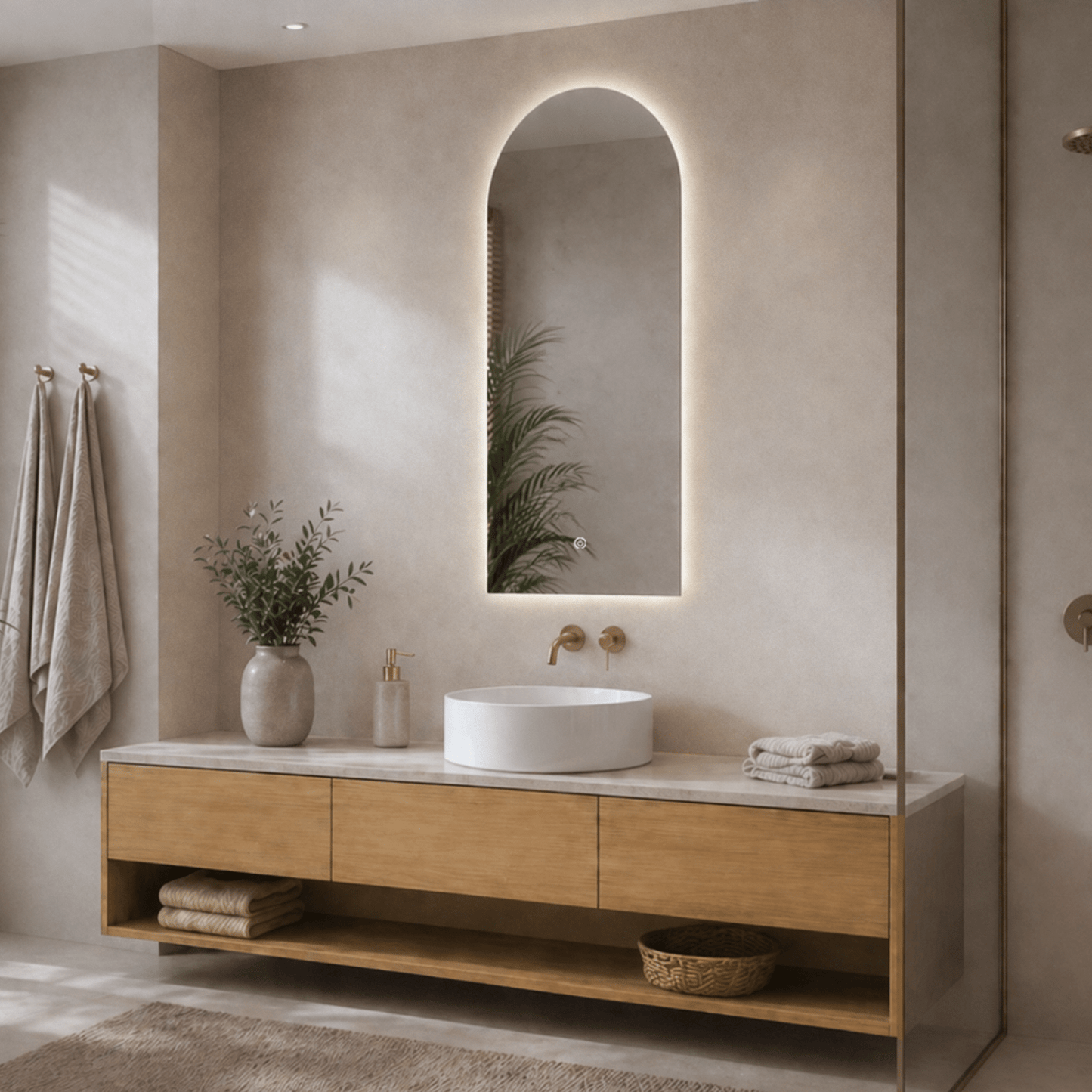 Miroir Arche LED Tunis - 100 cm