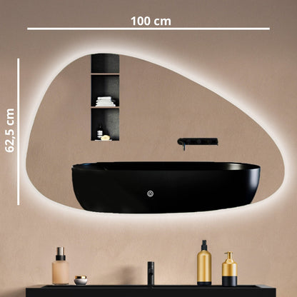 Miroir Asymétrique LED Valencia - 100 cm