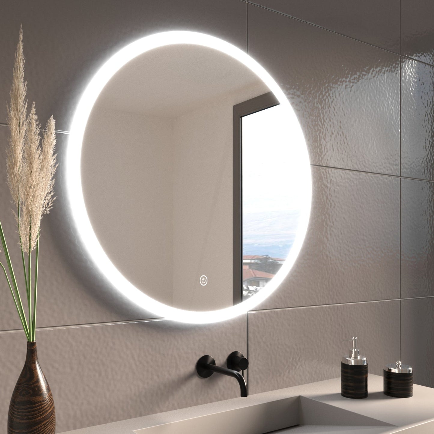 Miroir Rond LED Vegas - 70 cm