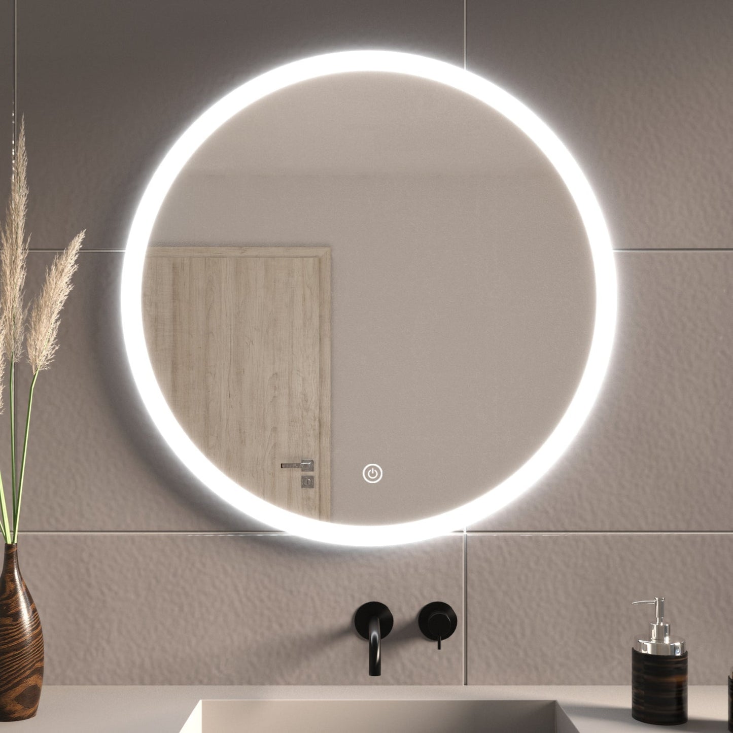 Miroir Rond LED Vegas - 70 cm